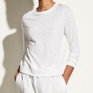 Vince 100% Pima Cotton Long Sleeve Top